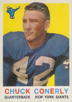 1959 Topps Chuck Conerly #65 Football Card