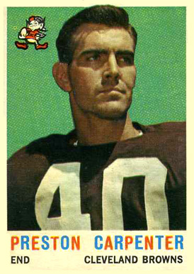 1959 Topps Preston Carpenter #18 Football Card