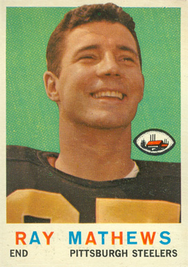 1959 Topps Ray Mathews #11 Football Card