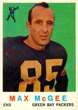 1959 Topps Max McGee #4 Football Card