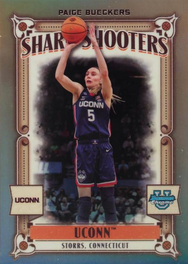 2023 Bowman University Chrome Sharp Shooters Paige Bueckers #SS16 Basketball Card