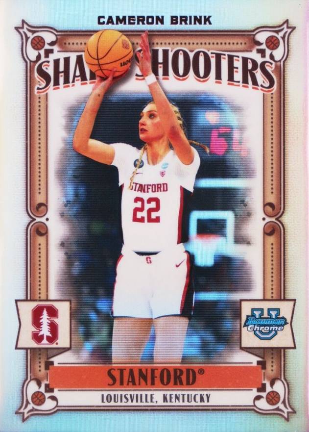 2023 Bowman University Chrome Sharp Shooters Cameron Brink #SS17 Basketball Card