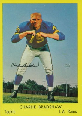 1960 Bell Brand Rams Charley Bradshaw #30 Football Card