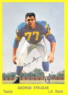 1960 Bell Brand Rams George Strugar #22 Football Card