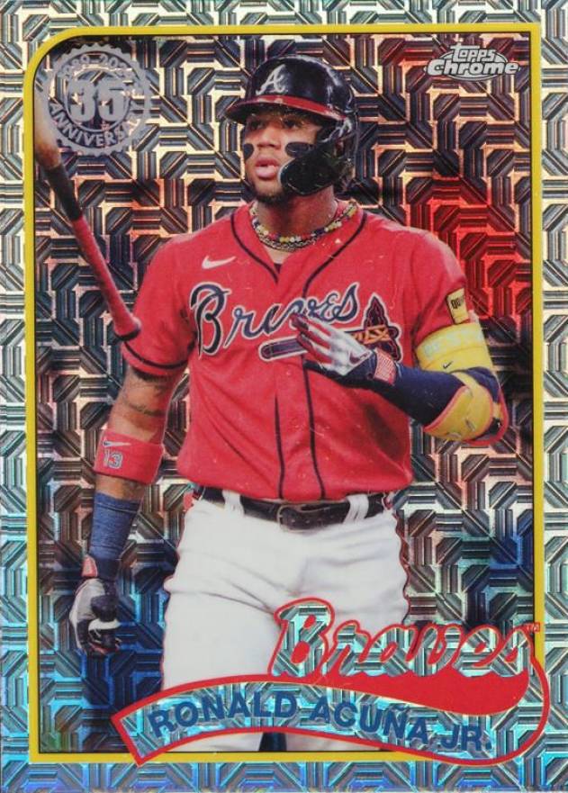 2024 Topps Silver Pack 1989 Chrome Promo Ronald Acuna Jr. #56 Baseball Card