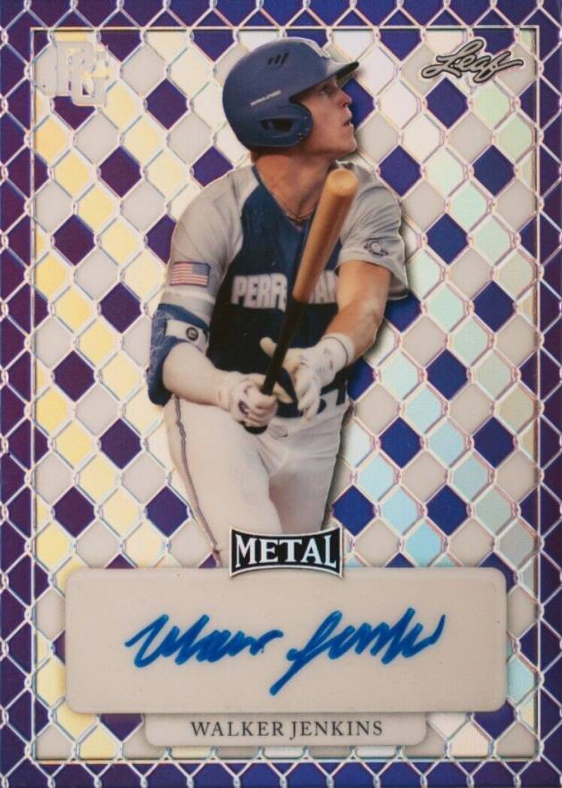 2022 Leaf Metal Perfect Game All-American Classic Metal Autographs Walker Jenkins #MAWJ1 Baseball Card