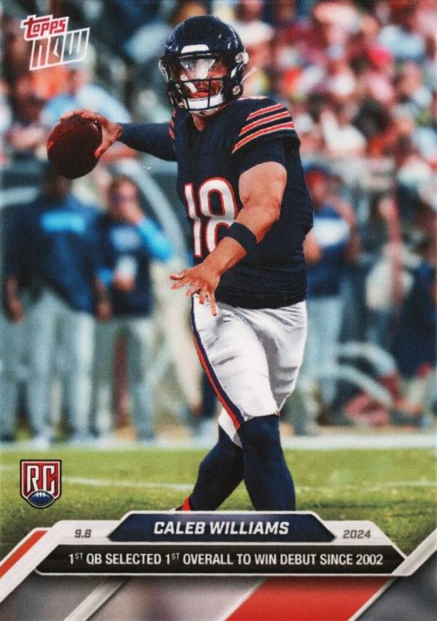 2024 Topps Now Caleb Williams #2 Football Card