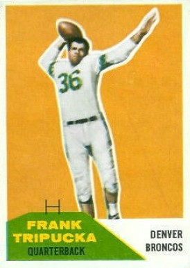 1960 Fleer Frank Tripucka #26 Football Card