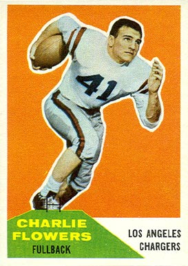 1960 Fleer Charlie Flowers #102 Football Card