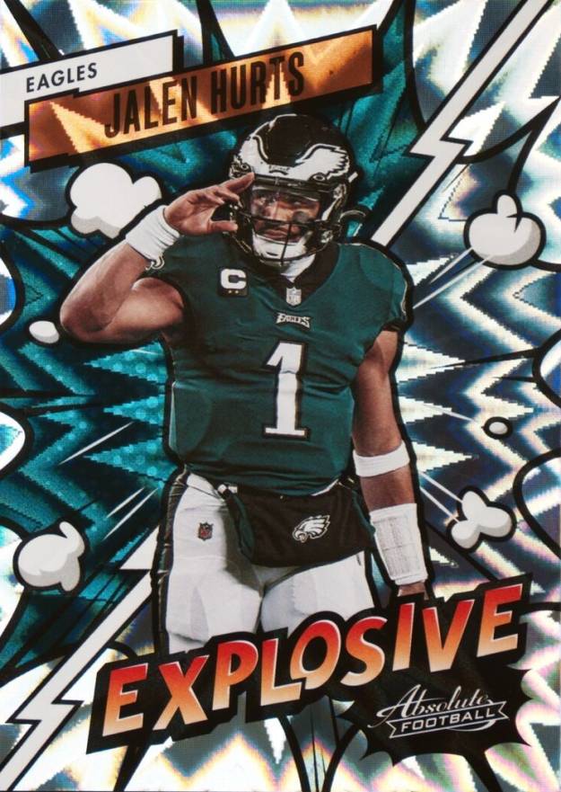 2023 Panini Absolute Explosive Jalen Hurts #2 Football Card