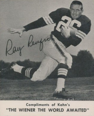 1960 Kahn's Wieners Ray Renfro # Football Card