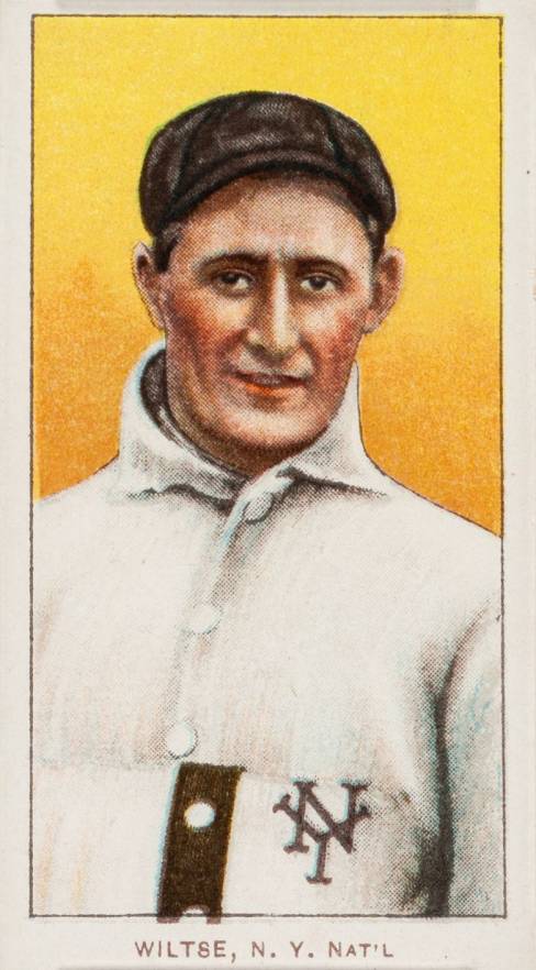 1909 White Borders Piedmont Factory 42 Wiltse, N.Y. Nat'L #519 Baseball Card