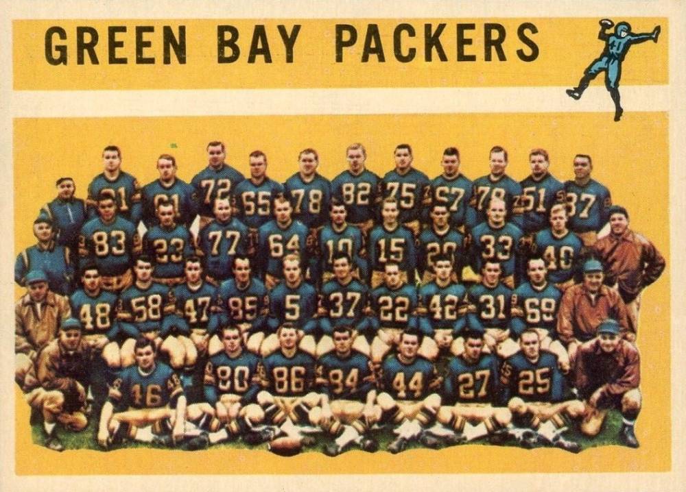 1960 Topps Green Bay Packers Team #60 Football Card