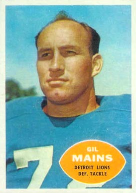 1960 Topps Gil Mains #49 Football Card