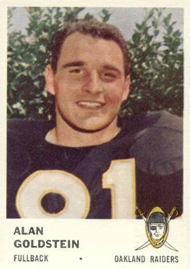 1961 Fleer Alan Goldstein #195 Football Card