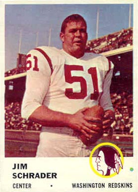 1961 Fleer Jim Schrader #113 Football Card