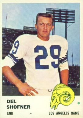 1961 Fleer Del Shofner #103 Football Card