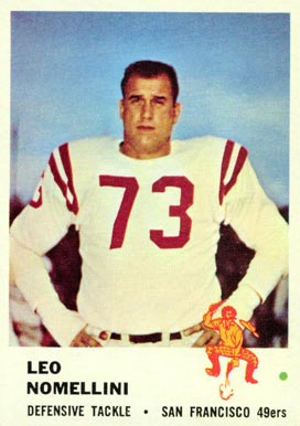 1961 Fleer Leo Nomellini #67 Football Card