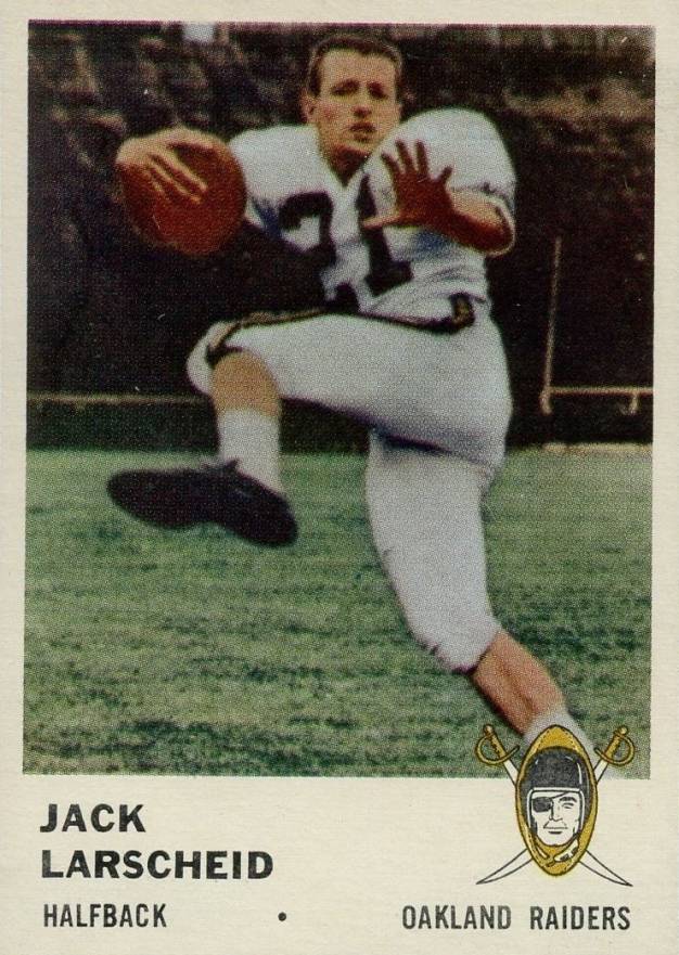 1961 Fleer Jack Larscheid #189 Football Card