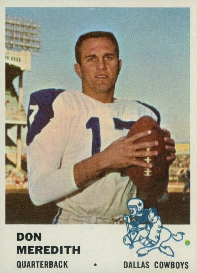 1961 Fleer Don Meredith #41 Football Card