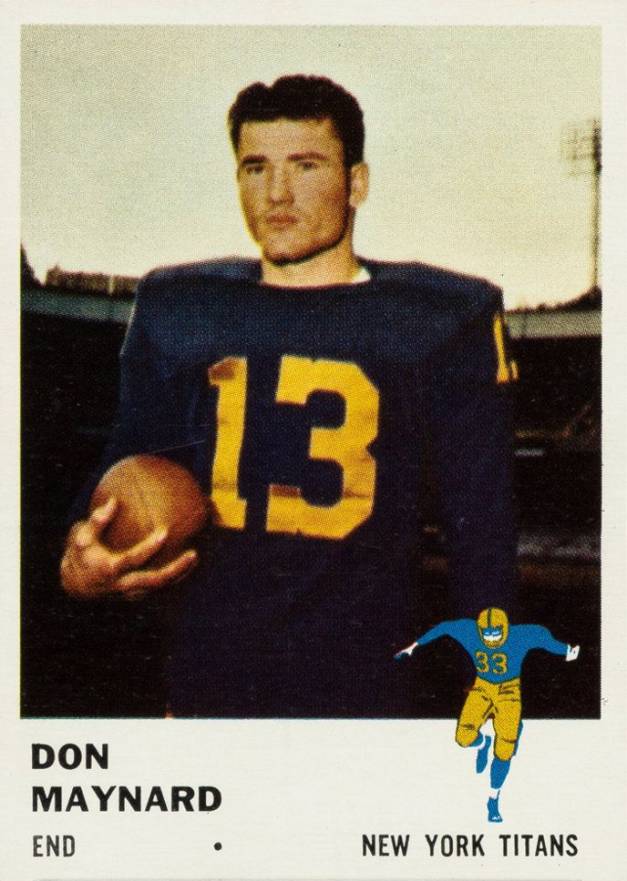 1961 Fleer Don Maynard #215 Football Card