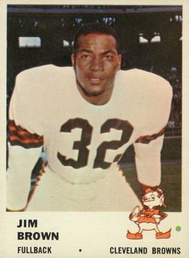 1961 Fleer Jim Brown #11 Football Card