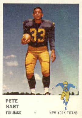 1961 Fleer Pete Hart #212 Football Card