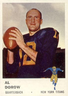 1961 Fleer Al Dorow #210 Football Card