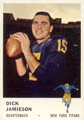 1961 Fleer Dick Jamieson #211 Football Card