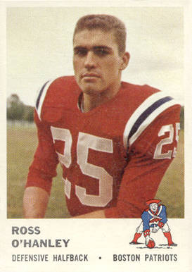 1961 Fleer Ross O'Hanley #184 Football Card