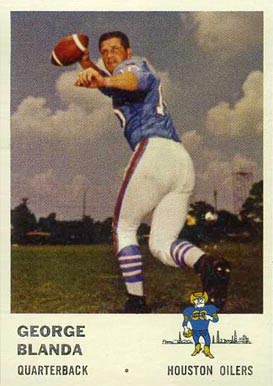 1961 Fleer George Blanda #166 Football Card