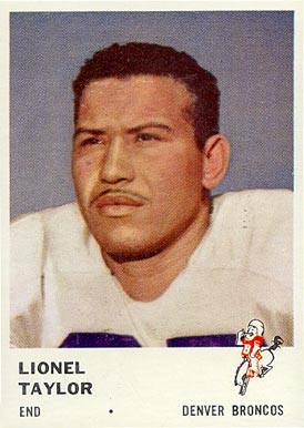 1961 Fleer Lionel Taylor #147 Football Card