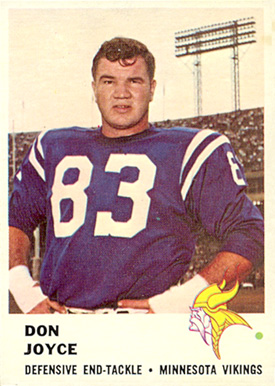 1961 Fleer Don Joyce #132 Football Card