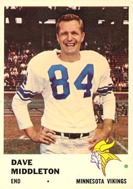 1961 Fleer Dave Middleton #129 Football Card