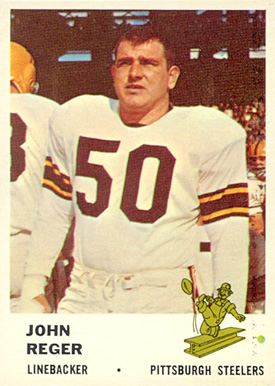 1961 Fleer John Reger #123 Football Card