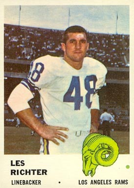 1961 Fleer Les Richter #106 Football Card