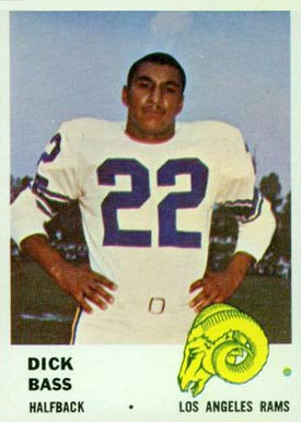 1961 Fleer Dick Bass #101 Football Card