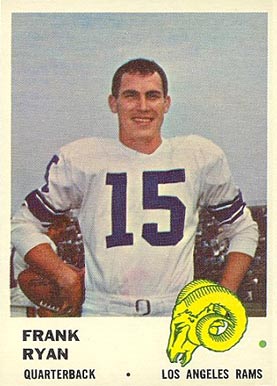 1961 Fleer Frank Ryan #98 Football Card