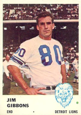 1961 Fleer Jim Gibbons #82 Football Card