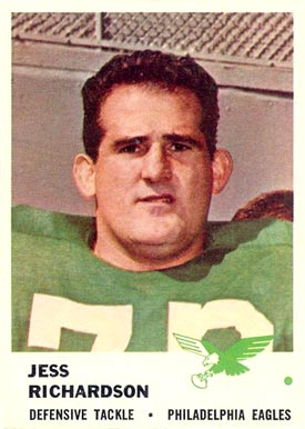 1961 Fleer Jesse Richardson #58 Football Card