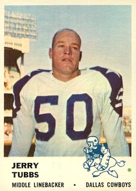 1961 Fleer Jerry Tubbs #48 Football Card