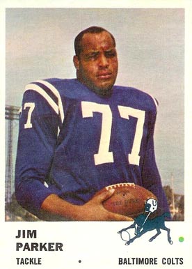 1961 Fleer Jim Parker #35 Football Card