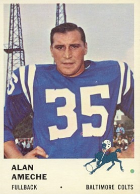 1961 Fleer Alan Ameche #31 Football Card