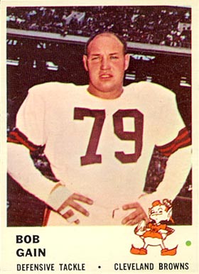 1961 Fleer Bob Gain #19 Football Card