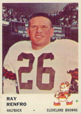 1961 Fleer Ray Renfro #13 Football Card