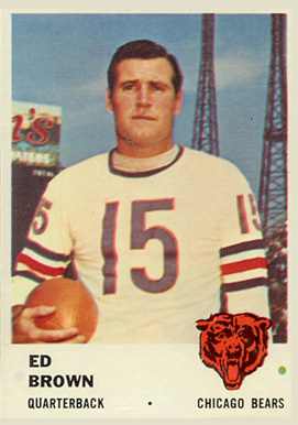 1961 Fleer Ed Brown #1 Football Card