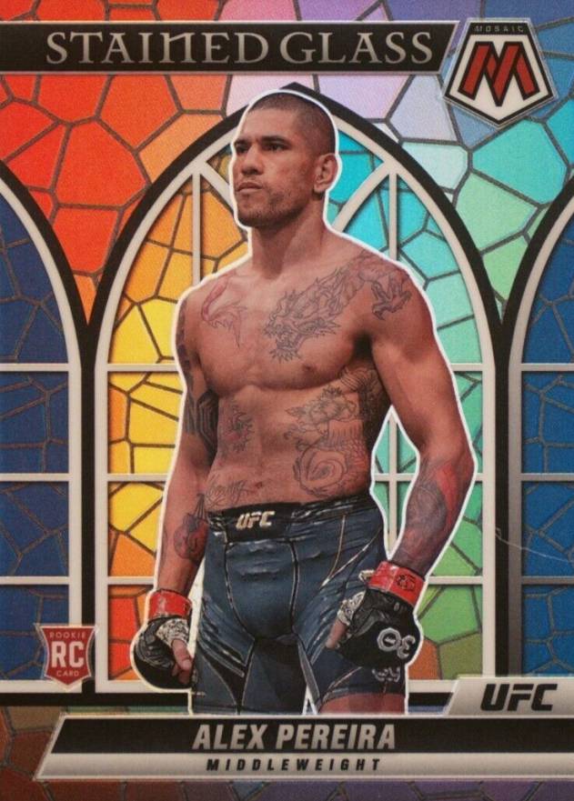 2023 Panini Chronicles UFC Mosaic Stained Glass Alex Pereira #1 Other Sports Card