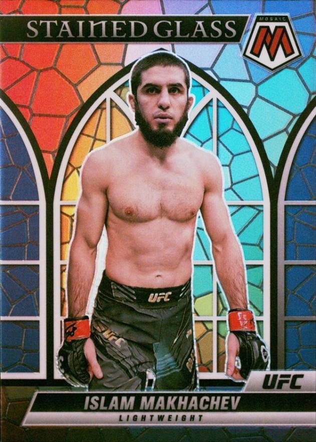 2023 Panini Chronicles UFC Mosaic Stained Glass Islam Makhachev #12 Other Sports Card