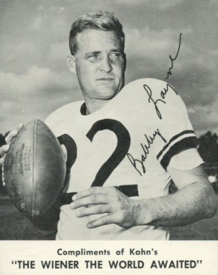 1961 Kahn's Wieners Bobby Layne # Football Card