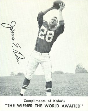 1961 Kahn's Wieners Jimmy Orr # Football Card